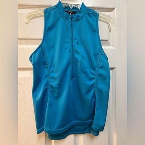 Canari Women’s Turquoise Sleeveless Zip-Front Top Bike Cycling Jersey Size L